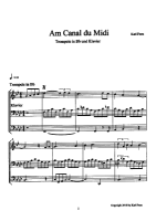 Am Canal du Midi für Trompete in Bb und Klavier